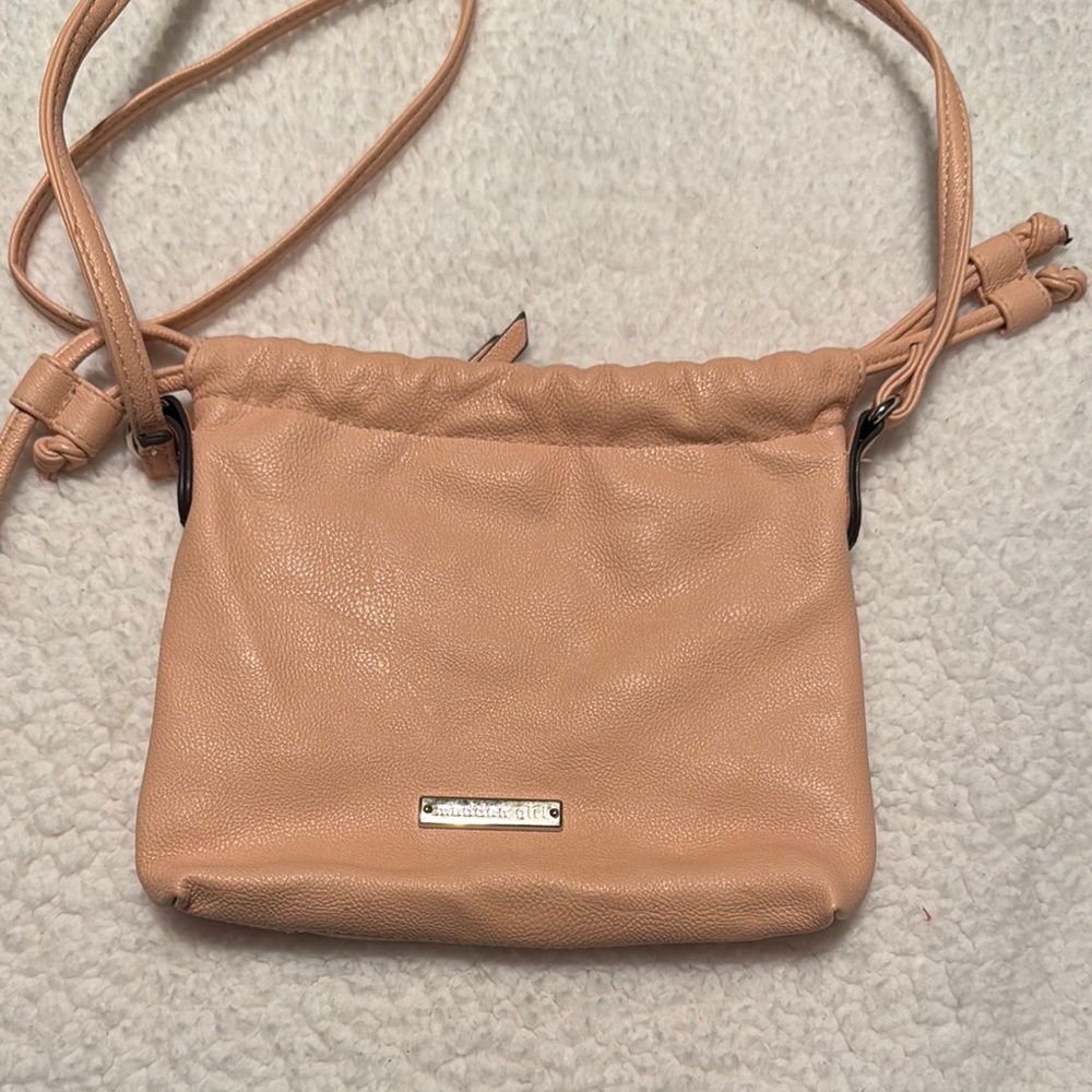 Madden Girl pink Drawstring Mini Bag